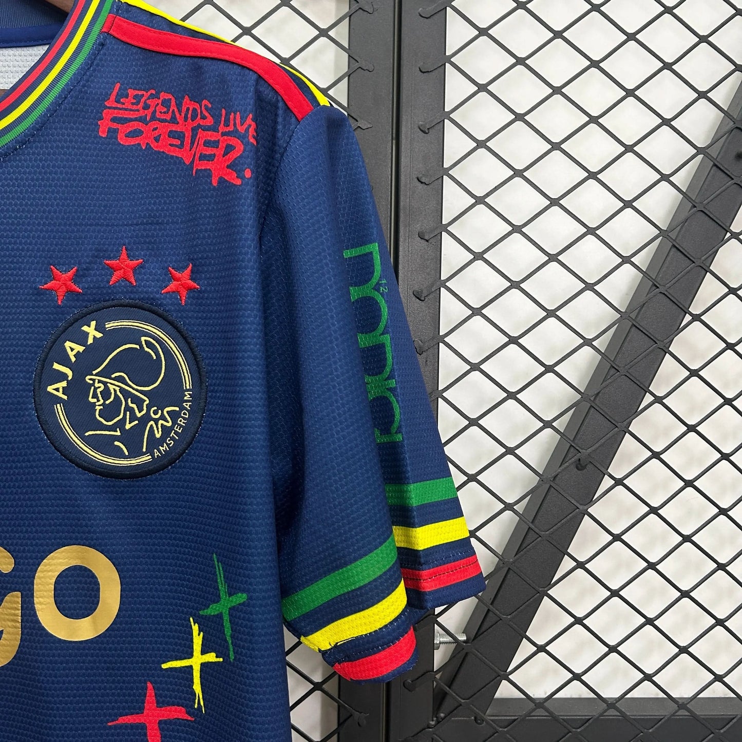 2025-26 Ajax Amsterdam Bob Marley 40th Blue S-2XL asasshop