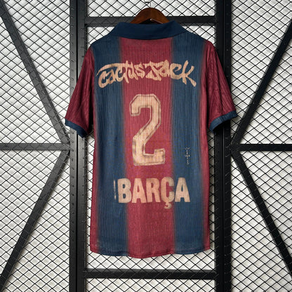 2025-26 Barcelona Camp Nou Customized with Name (2 Cactus Jack) S-2XL asasshop