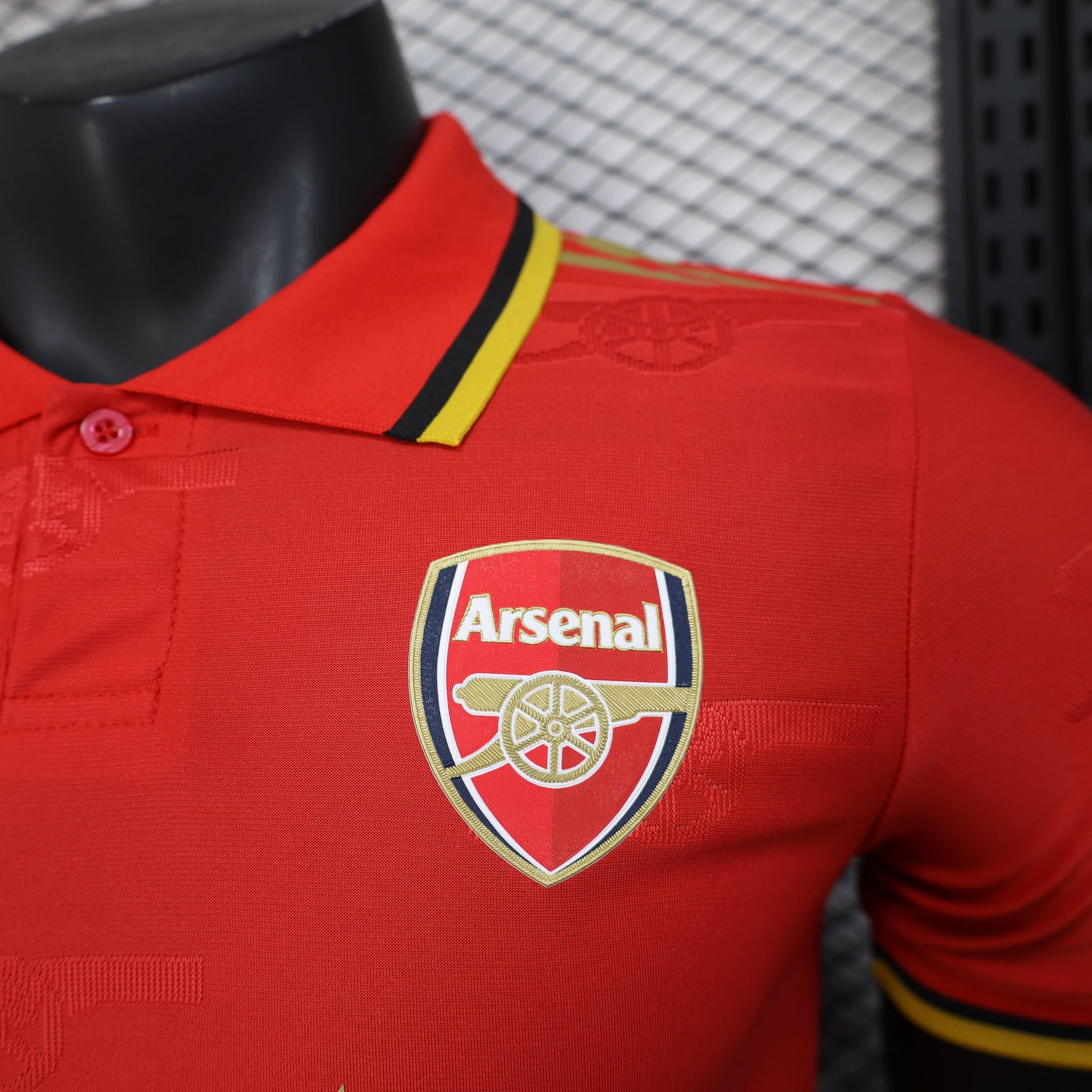 2025-26 Arsenal Special Red Polo Player Size S-2XL asasshop