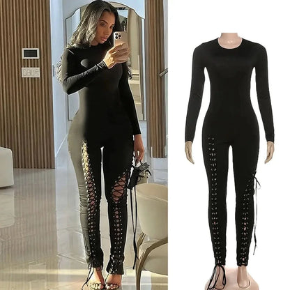 FAGADOER Sexy Bandage Patchwork 2 Piece Sets Woman Outfit Halter Sleeveless Crop Tops and Pants Matching Suit Female Streetwear