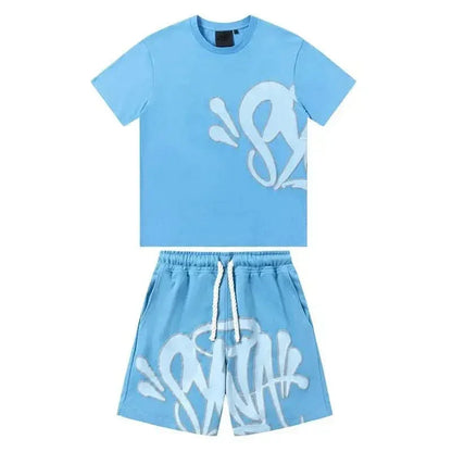 Brand Sy World Cotton Casual Tracksuit Y2K Harajuku High Street Men Women Hoodies Pants Hip Hop Sportswear Tops Sports Trousers asasshop