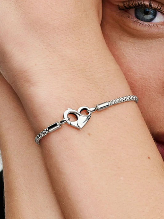 Studded Chain Bracelet Sterling silver asasshop