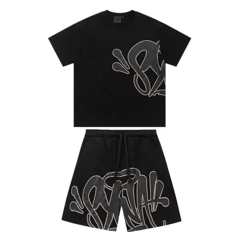 Brand Sy World Cotton Casual Tracksuit Y2K Harajuku High Street Men Women Hoodies Pants Hip Hop Sportswear Tops Sports Trousers asasshop