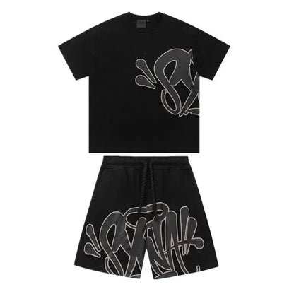 Brand Sy World Cotton Casual Tracksuit Y2K Harajuku High Street Men Women Hoodies Pants Hip Hop Sportswear Tops Sports Trousers asasshop