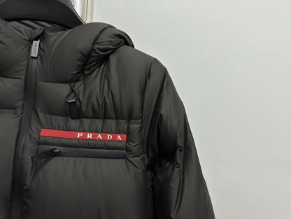 Oversized technical Re-Nylon down coat asasshop