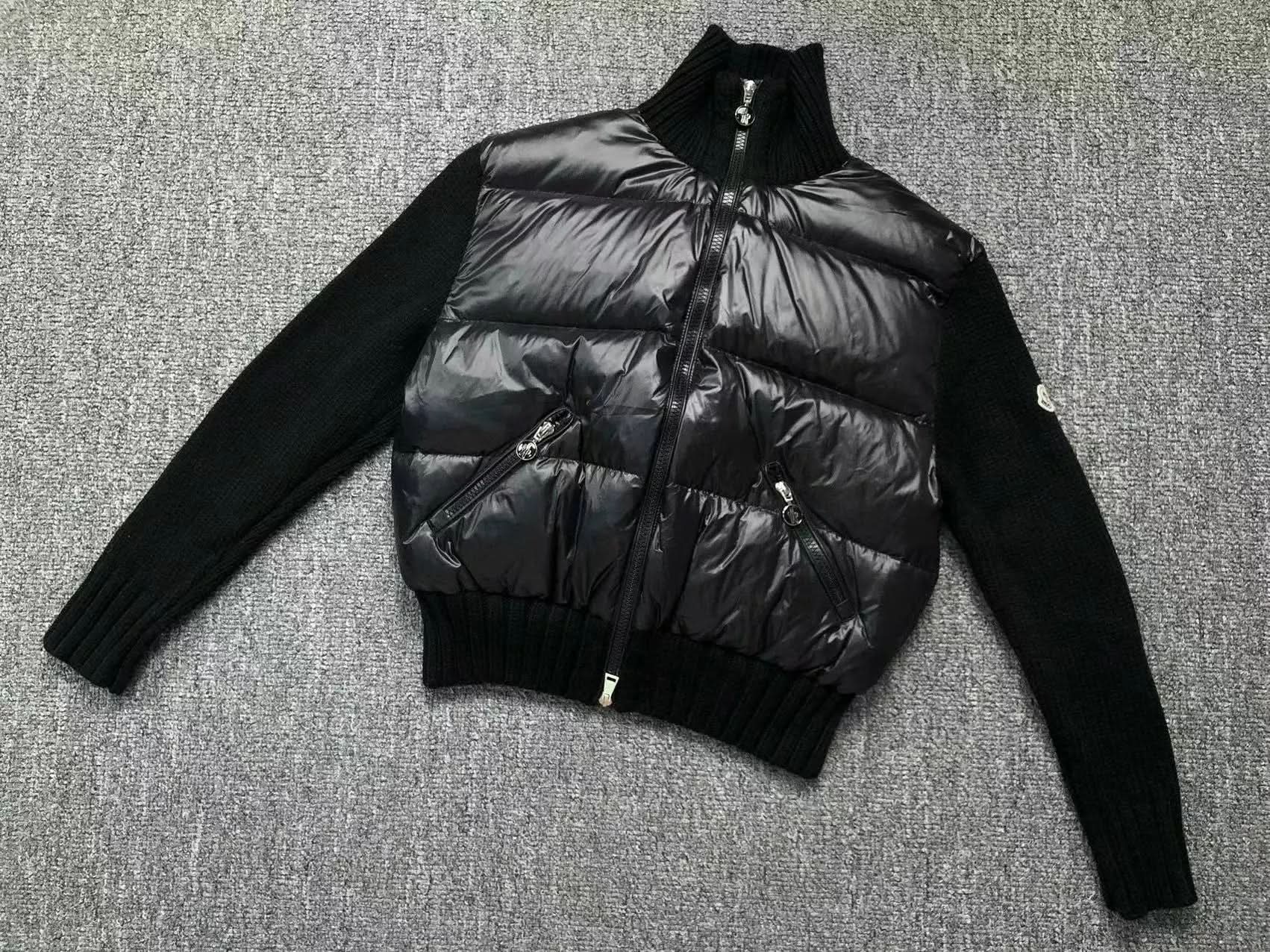 Moncler padded wool cardigan asasshop