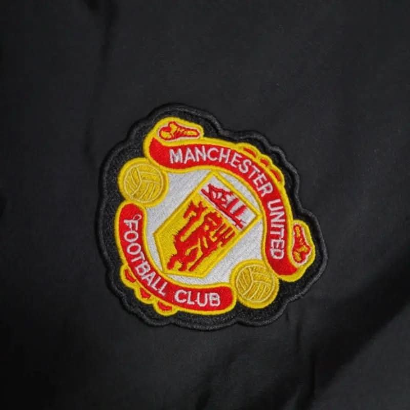 2025-26 Manchester United Black Windbreaker S-2XL asasshop