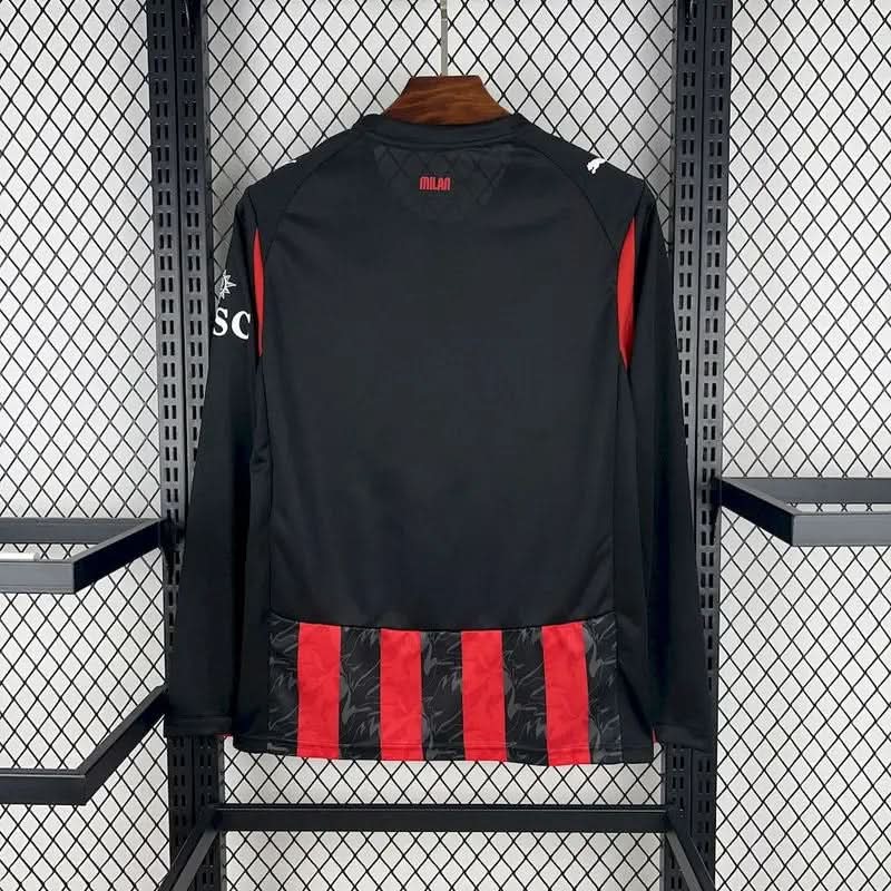 2025-26 AC Milan Home Long Sleeve S-2XL asasshop