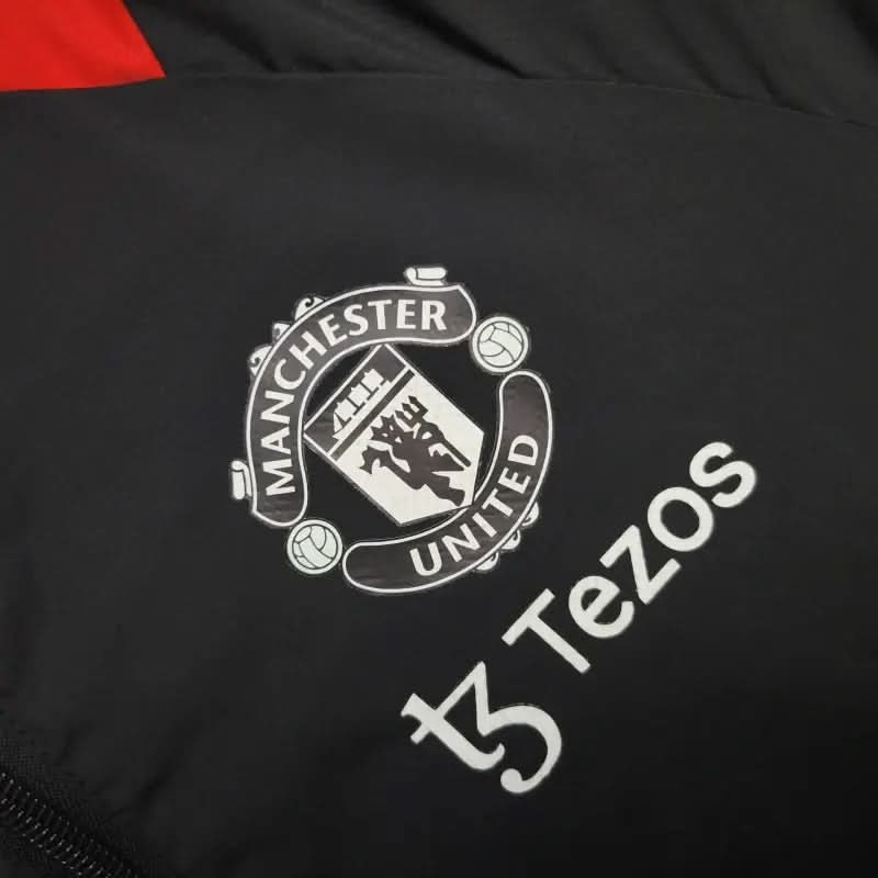 2025-26 Manchester United Black-Blue-Red Windbreaker S-2XL asasshop