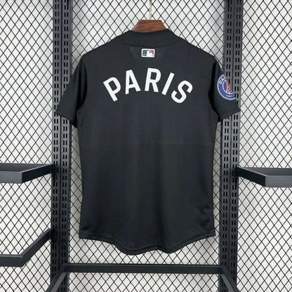 2025-26 Paris Baseball uniform Black S-2XL asasshop