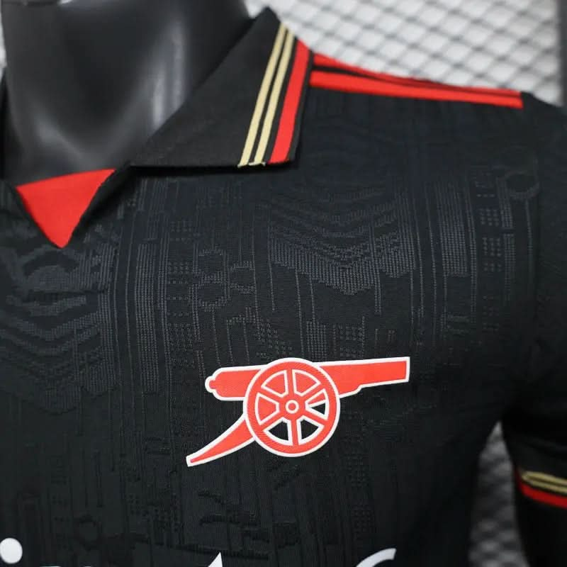 2025-26 Arsenal Polo Black Player S-2XL asasshop