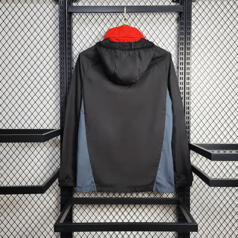 2025-26 Manchester United Black-Blue-Red Windbreaker S-2XL asasshop