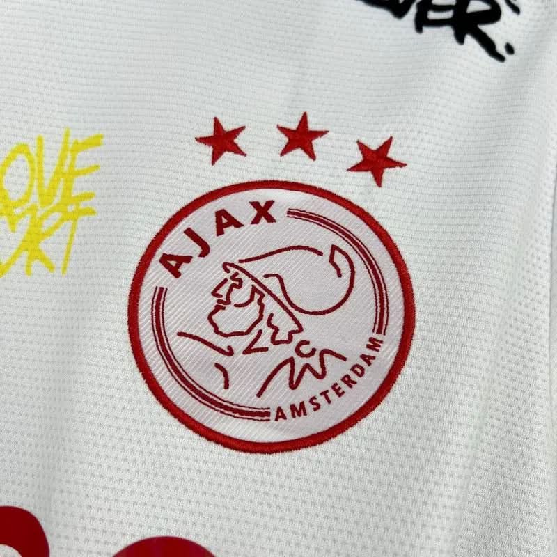 2025-26 Ajax Amsterdam Bob Marley 40th White S-2XL asasshop
