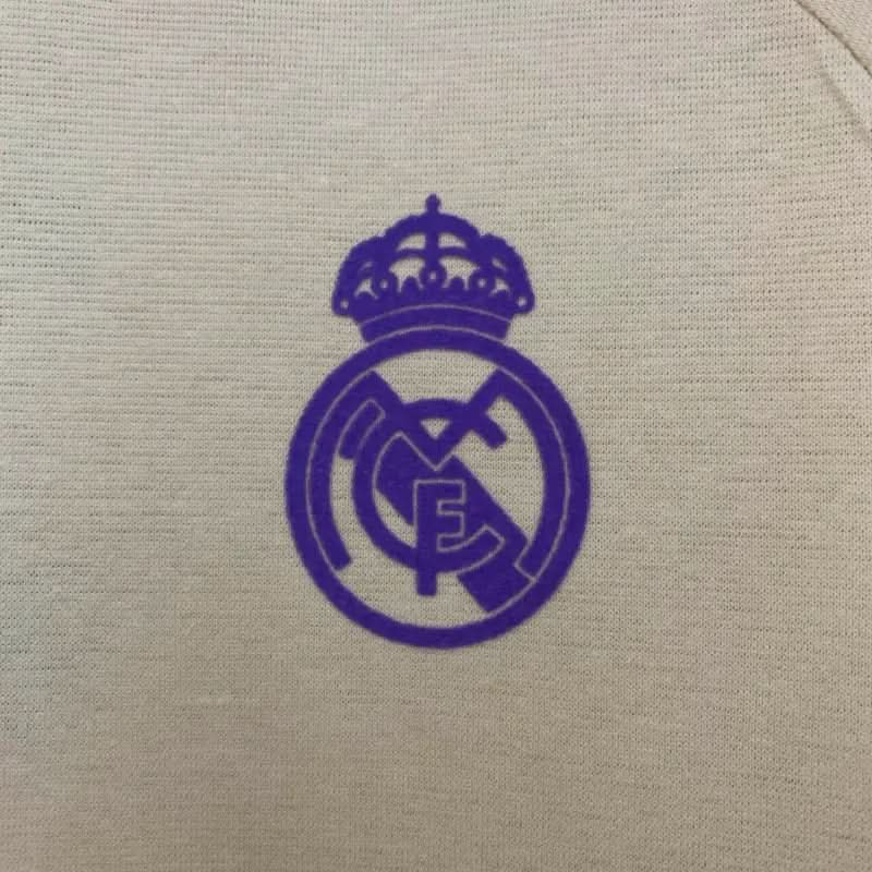 2025-26 Real Madrid Cotton T-Shirt off white  S-2XL asasshop
