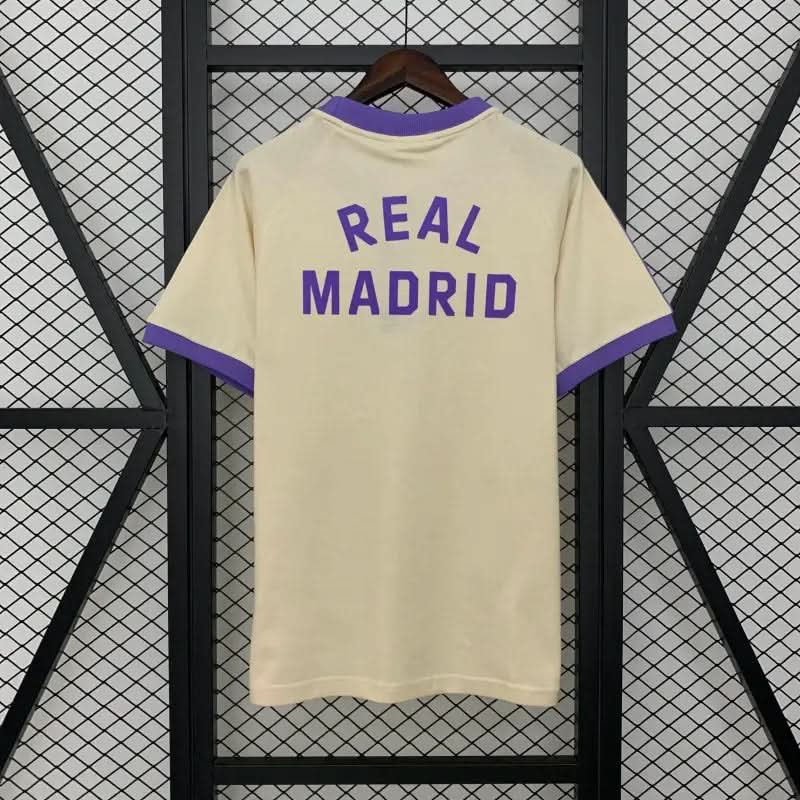 2025-26 Real Madrid Cotton T-Shirt off white  S-2XL asasshop