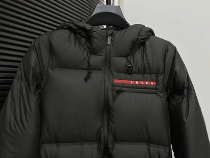 Oversized technical Re-Nylon down coat asasshop
