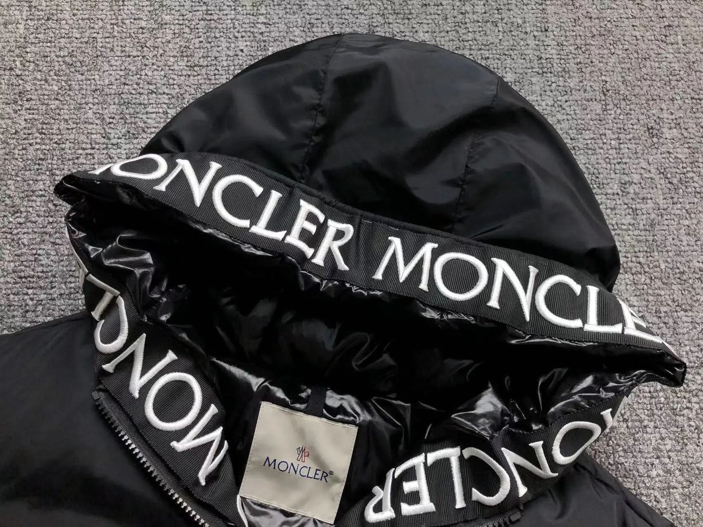 Moncler montcla black Mens down jacket asasshop