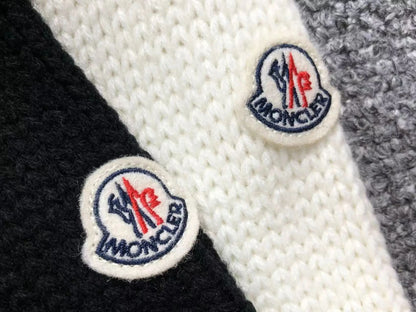 Moncler padded wool cardigan asasshop