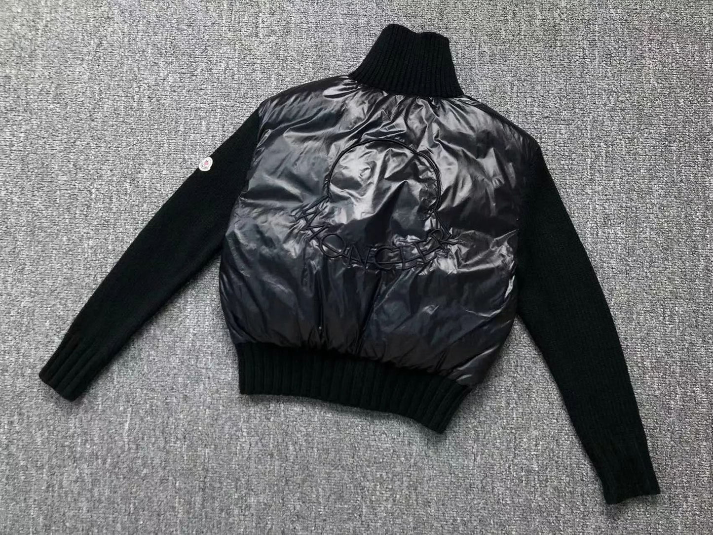 Moncler padded wool cardigan asasshop