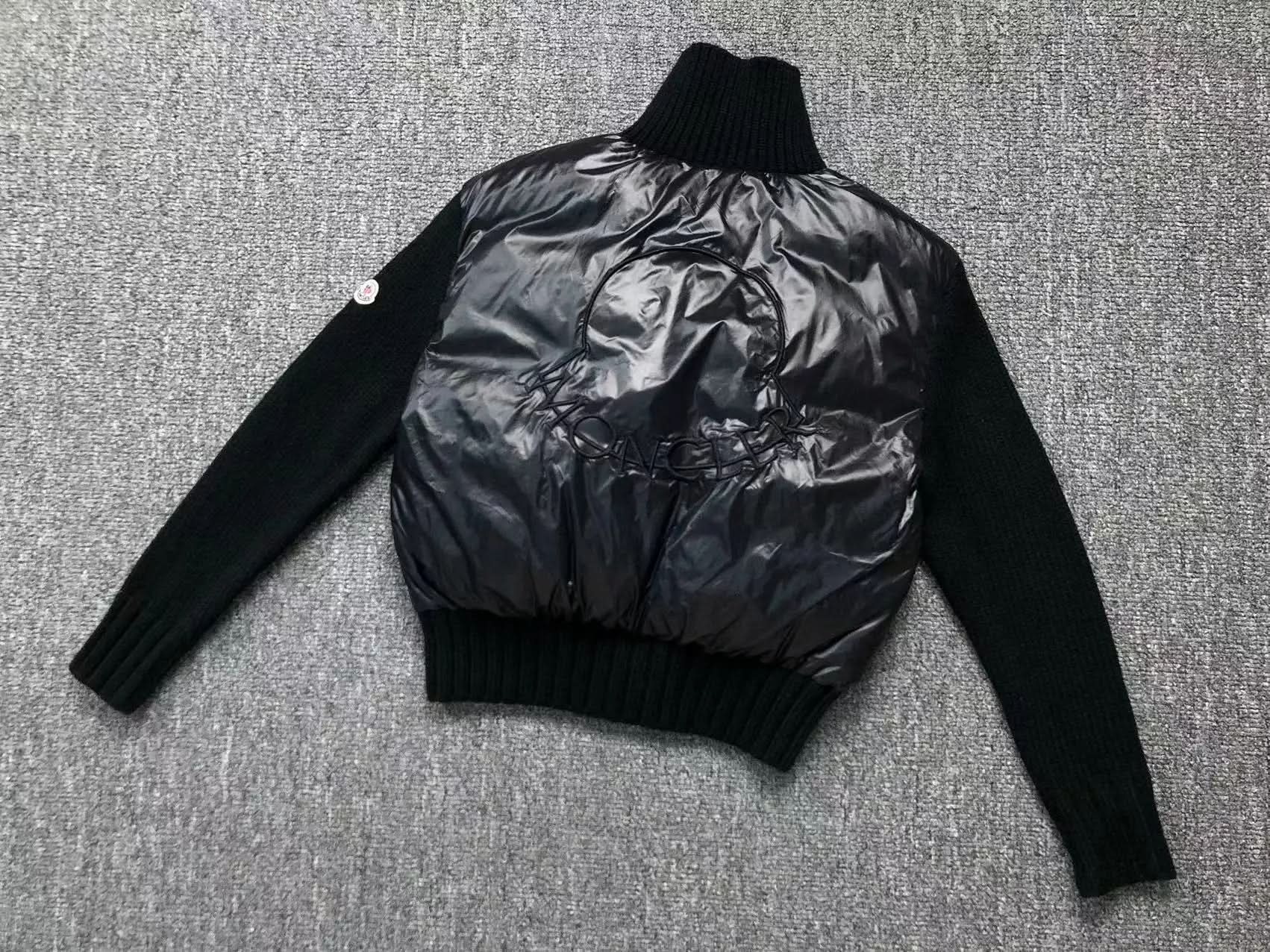 Moncler padded wool cardigan asasshop