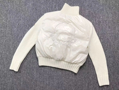 Moncler padded wool cardigan asasshop