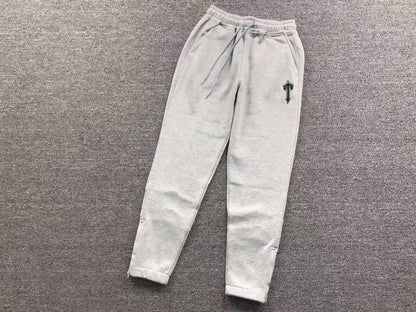 Trapstar V Stripe Hoodie Tracksuit Black/Grey asasshop
