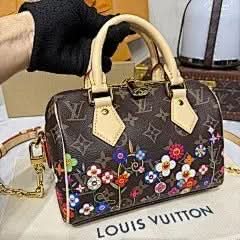 X TM Speedy Bandoulière 20 Handbag  Monogram Silk Print Chip Exclusive asasshop