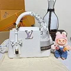X TM Capucines BB Handbag  White Multicolor Chip Exclusive asasshop