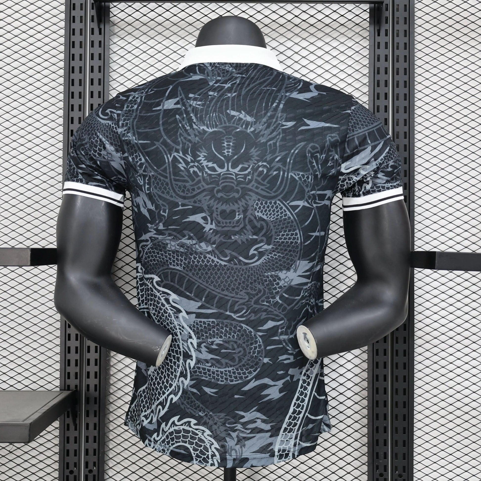 2025-26 Real Madrid Special Polo Black Dragon Player S-2XL asasshop