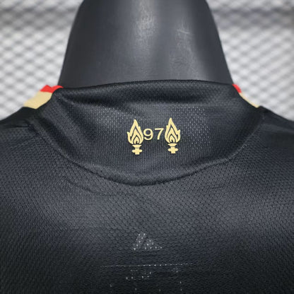 2025-26 Liverpool Second Away Black Player S-2XL asasshop