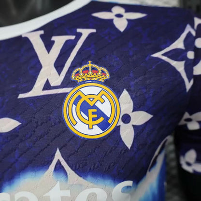 2025-26 Real Madrid L-V Blue Player Size S-2XL asasshop