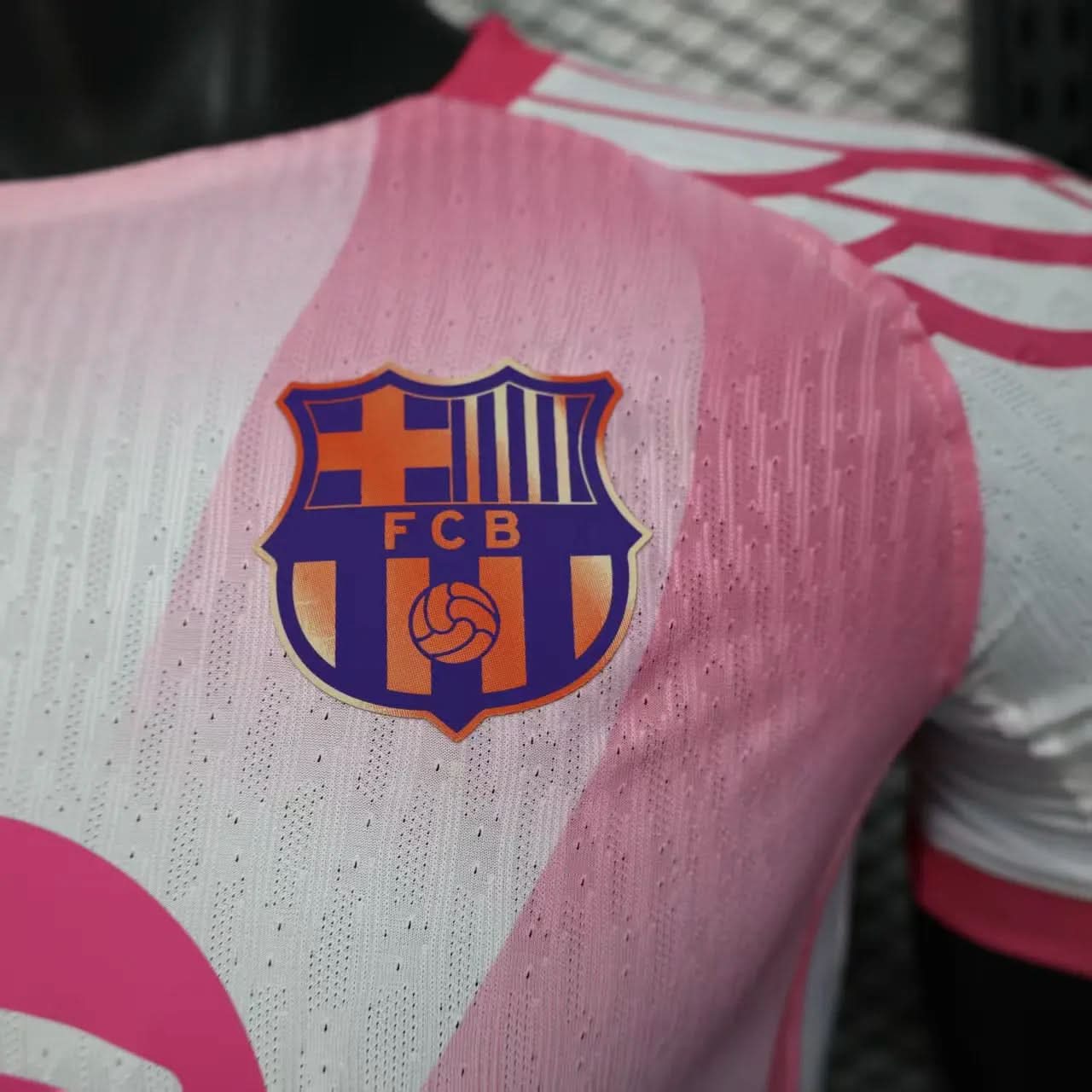 2025-26 Barcelona Special Pink-White Player S-2XL asasshop