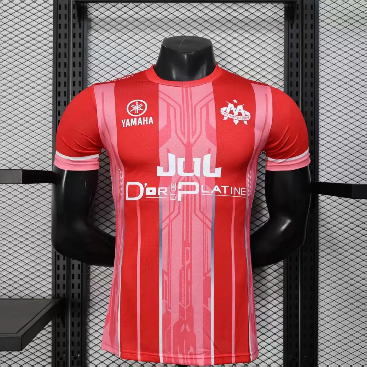 2025-26 Marseille YAMAHA Red Player S-2XL asasshop