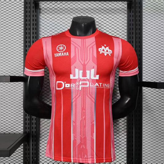 2025-26 Marseille YAMAHA Red Player S-2XL asasshop