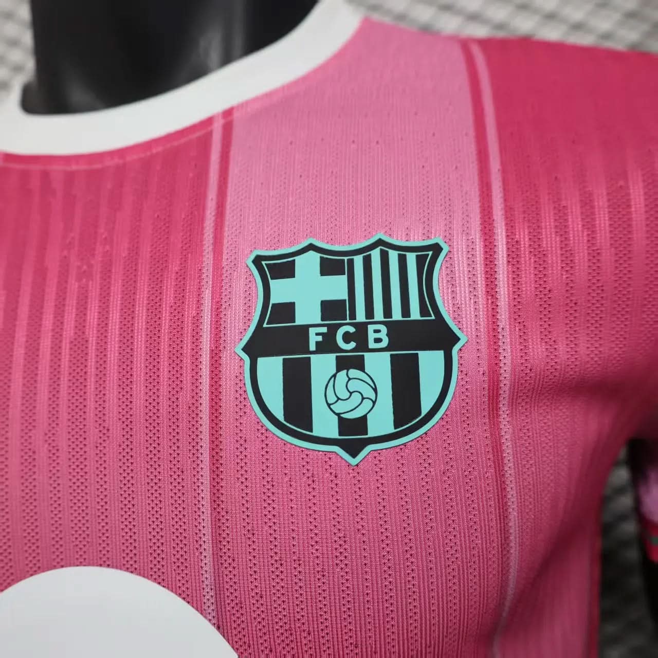 2025-26 Barcelona Special Pink-Green Player S-2XL asasshop